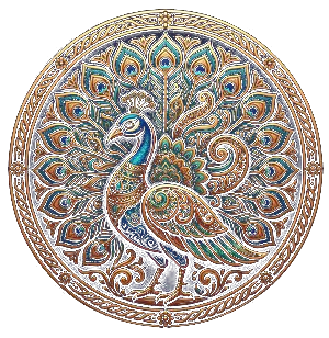 Krishnaboon peacock logo
